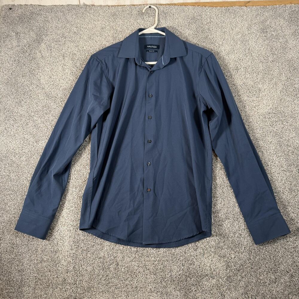 Nautica Dress Shirt 14.5 32/33 S Business Casual Corporate Classic Smart Casual